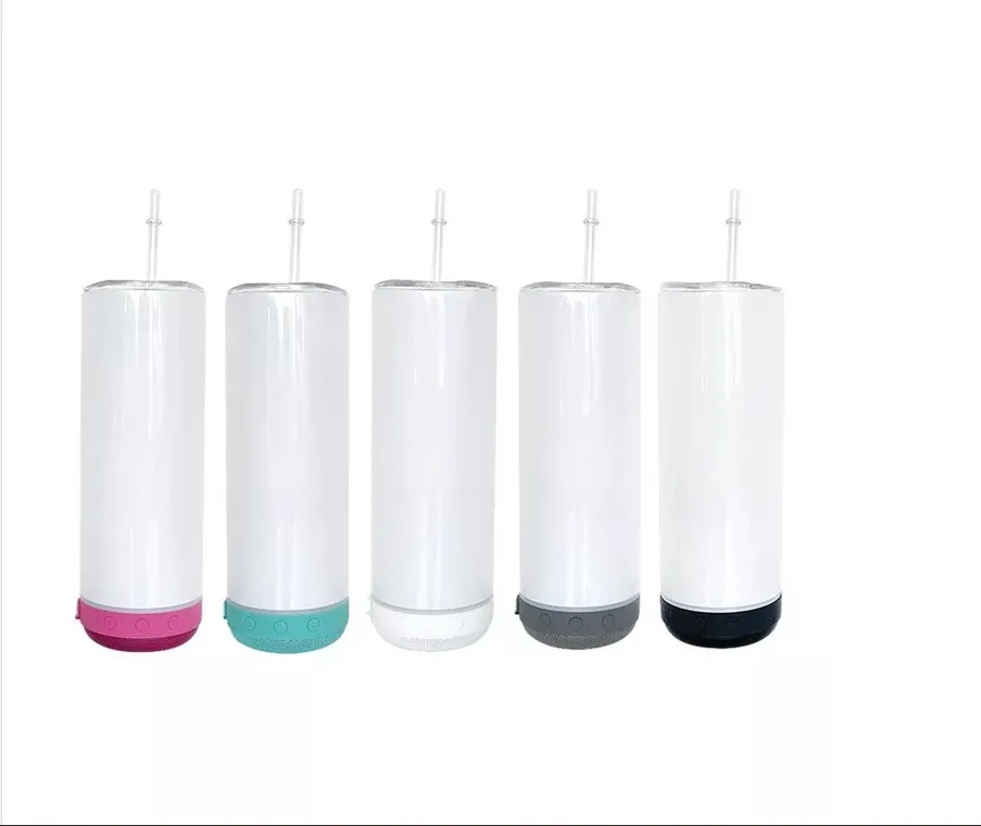 20oz Sublimation Straight Music Zonegrace Tumblers With Bluetooth,  Stainless Steel Double Wall, Skinny Design, And Bluetooth Blanks Perfect  For Travel, Parties, Coffee, Tea, Or More! From Hc_network002, $12.1